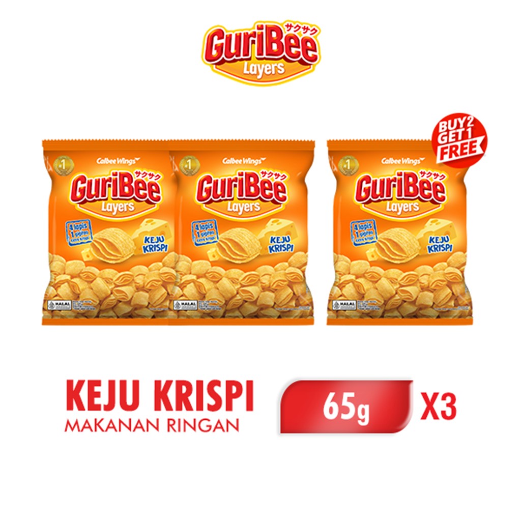 

Guribee Keju 65 gr x3