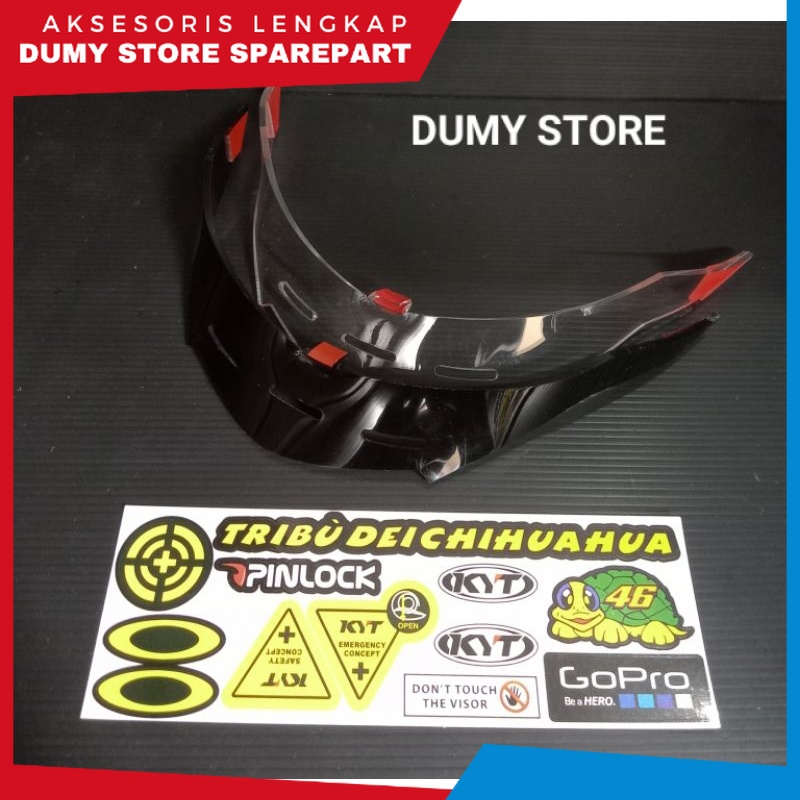 SPOILER HELM KYT FALCON FR FALCON2 + STIKER