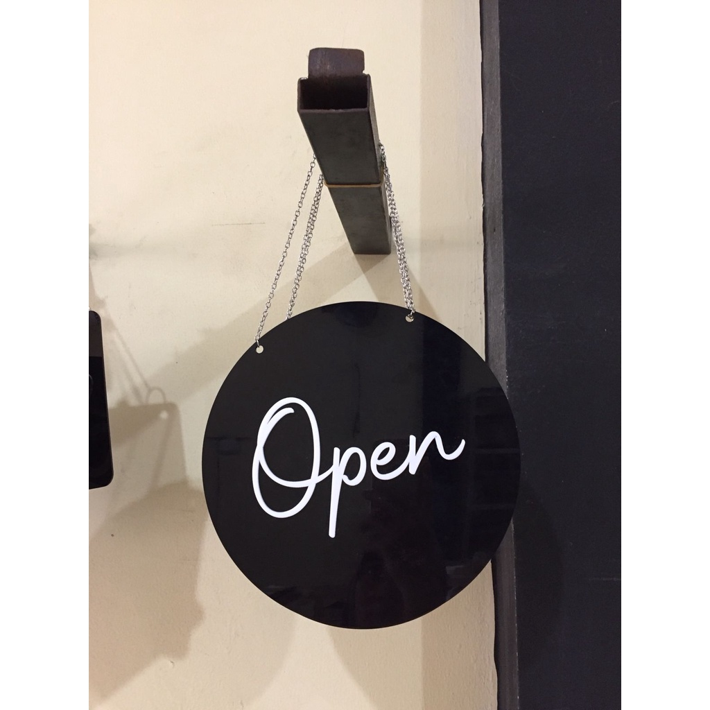 

Acrylic Signage Open Close Timbul (Bulat) | Akrilik Timbul Aesthetic