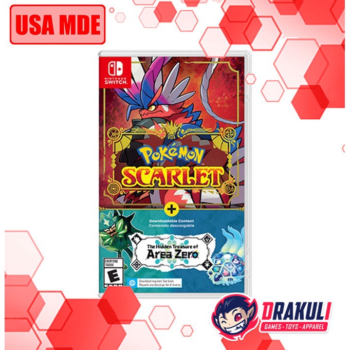 Switch Pokemon Scarlet + The Hidden Treasure of Area Zero DLC
