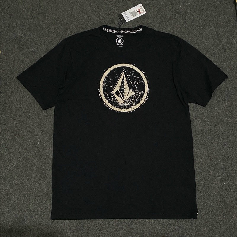 Kaos Volcom Pria MSF Ramp Stone Black Original