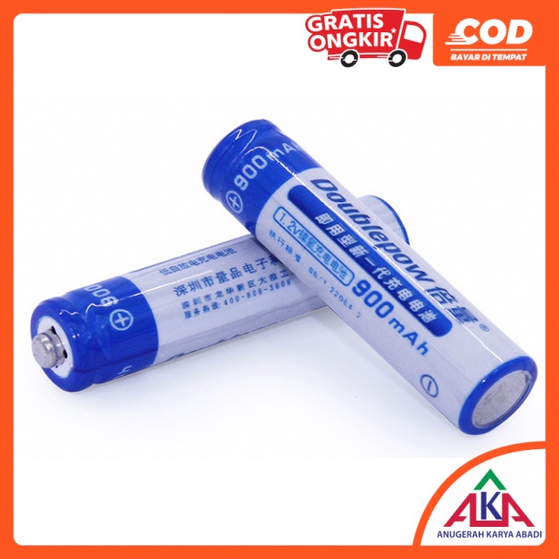 Lostnight_ 2 Pcs Baterai Cas A2 / A3 Doublepow Batu Baterai Aa / Aaa Rechargeable Nimh