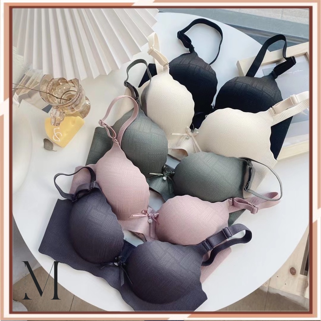 [M.Collection] - B37 Bra BH Push Up Set Tanpa Kawat Korea Bahan Import Premium