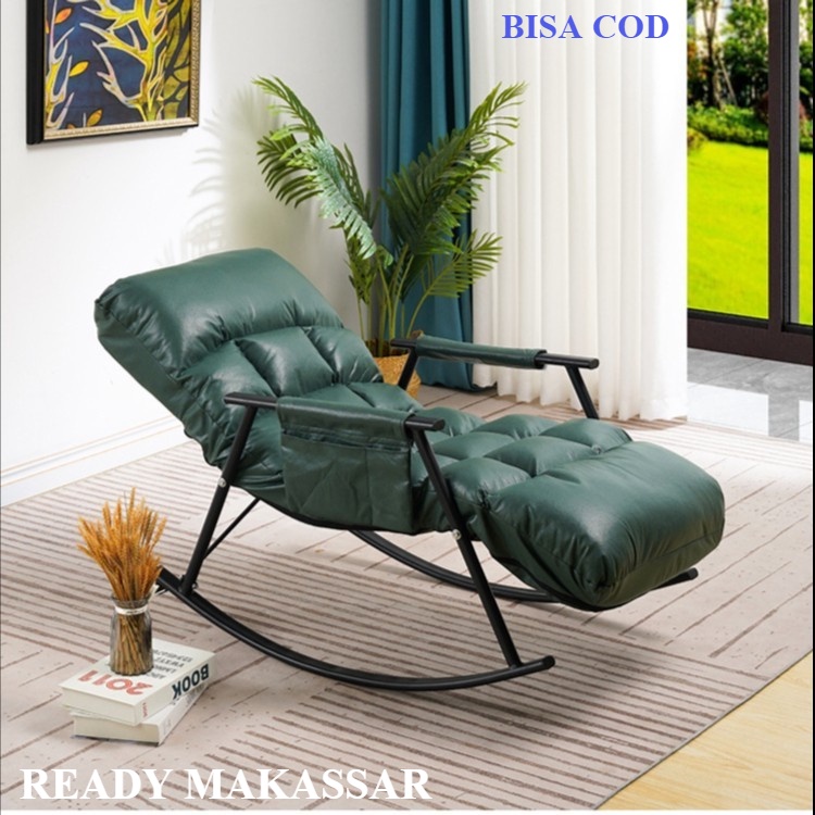 EMPUK KURSI GOYANG LAZY SOFA / KURSI GOYANG MINIMALIS AESTHETIC / KURSI SOFA TIDUR / SOFA KURSI RUAN