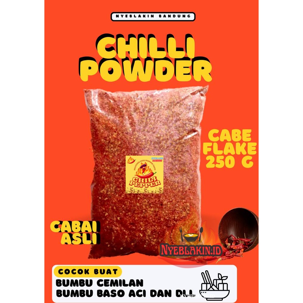 

Cabe bubuk kasar 250 gram super jeletot