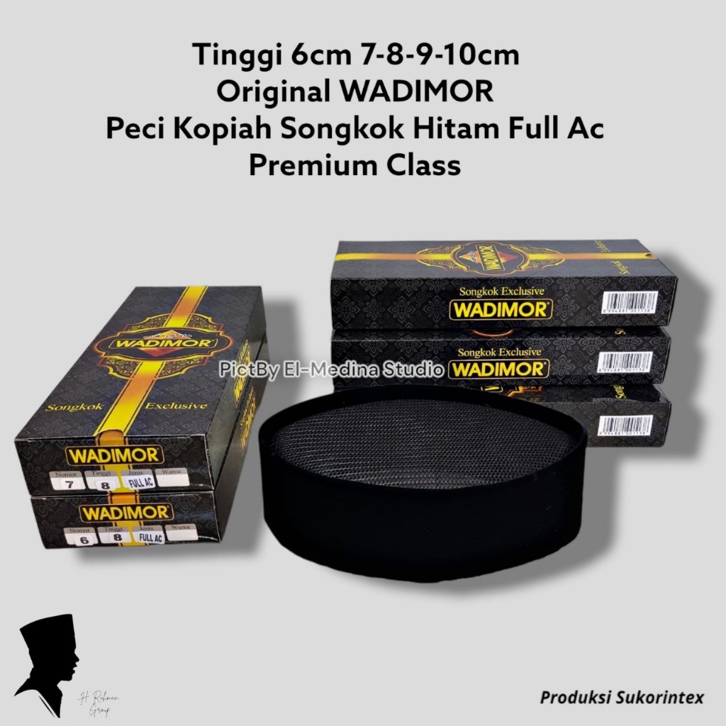 peci wadimor songkok hitam Kopiah wadimor full ac tinggi 8-9-10 original 100% Bahan Beludru peci dew