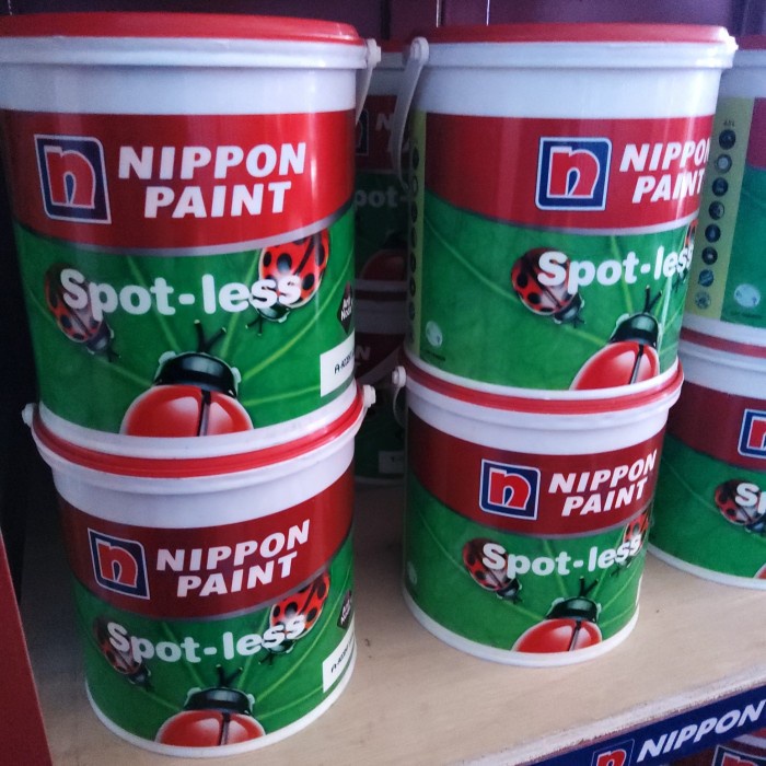 Cat Tembok SPOTLESS ANTI NODA dari nippon paint 1kg 4kg 20kg - 1Kg, Putih