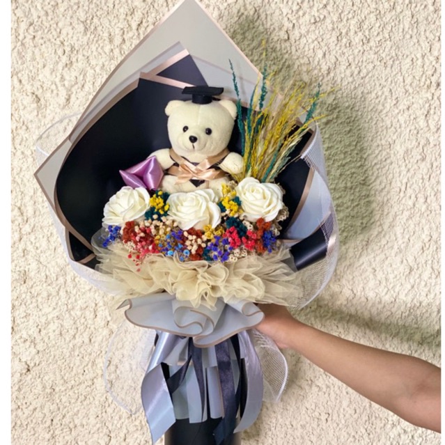 

Buket Wisuda, Buket Boneka Wisuda, Buket Wisuda Flower Bouquet Graduation T +/- 48 cm