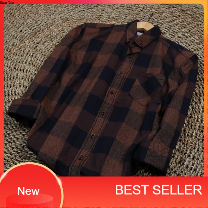 kemeja Kotak-kotak flanel baju fashion pria salur/distro biru pink oren