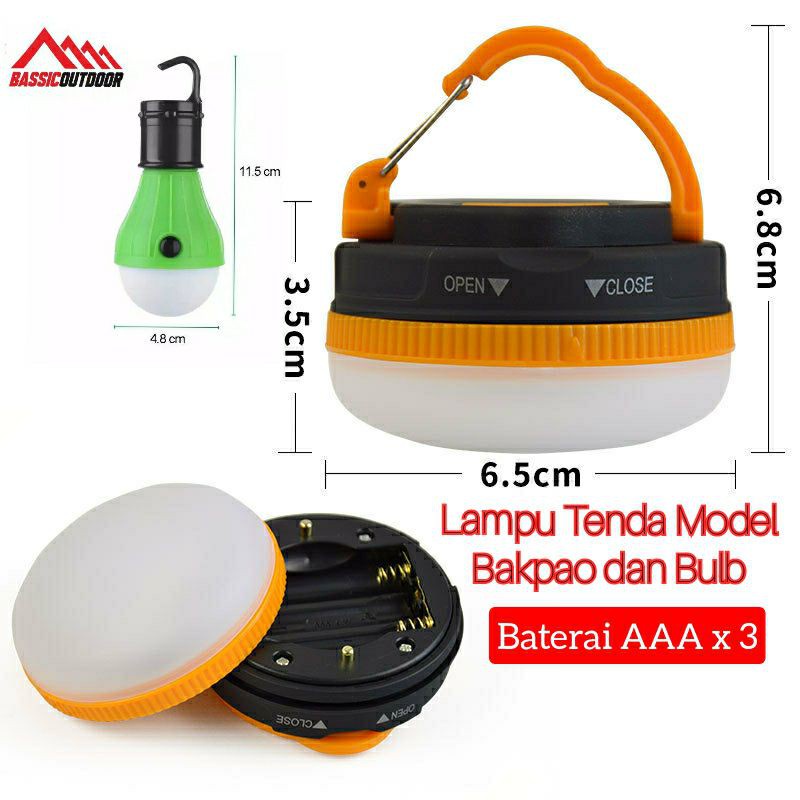 Lampu Tenda Bakpao Camping Outdoor Gantung Lampu Emergency