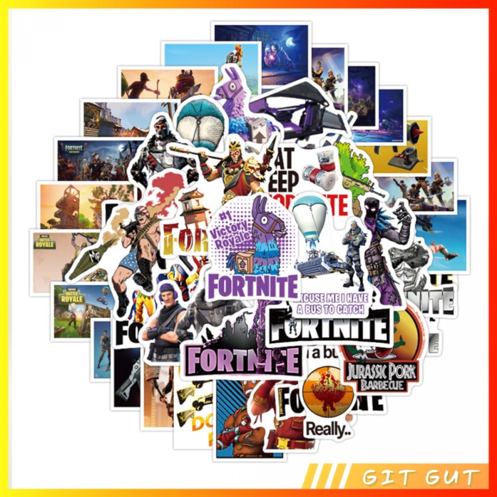 

Sticker Pack Stiker Vinyl 45 pcs Fortnite Battle Royale Game