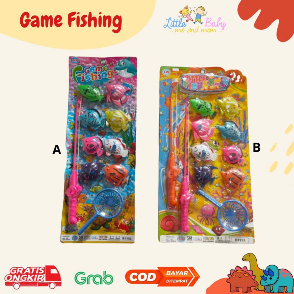 Mainan Anak Pancingan Magnet Game Fishing Mainan Anak Pancingan Little Fisherman
