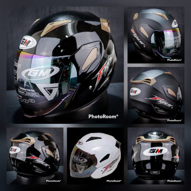 Helm GM Fighter Solid polos