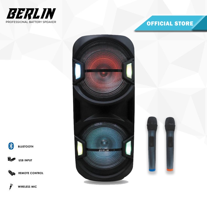 Speaker  AKTIF Portable Professional BERLIN 238 / 15inch Double Speaker