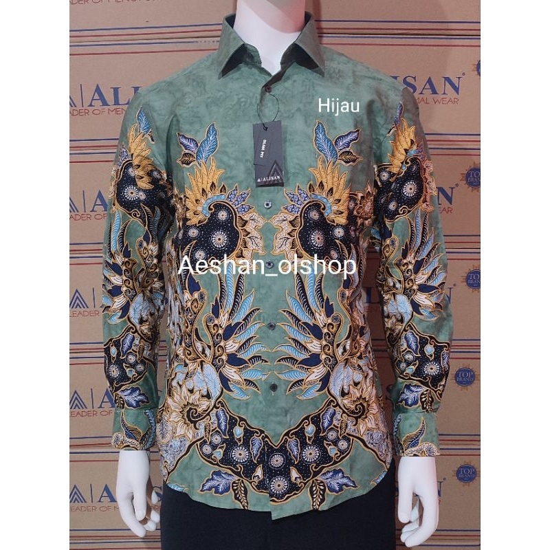 Alisan Kemeja Batik Printing SLIMFIT Panjang