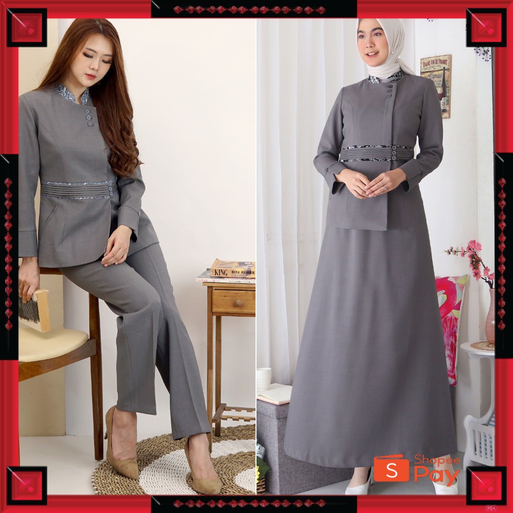 12.12 SERAGAM SALE / BLAZER WANITA B&V LYNELLE / Seragam PNS / Baju PDH PNS Wanita / Baju Dinas Pemd