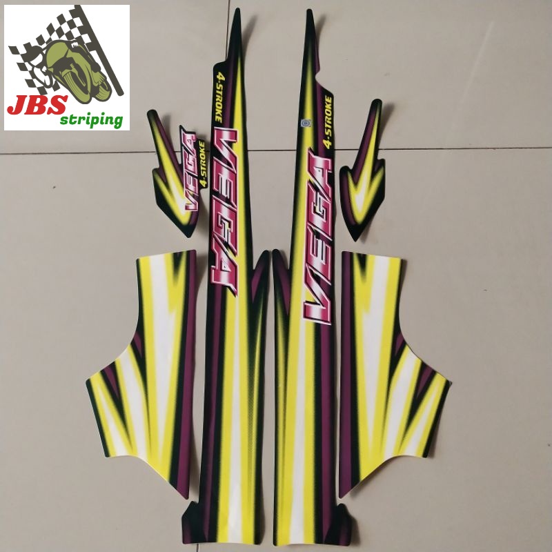 striping vega lama stiker yamaha vega lama old thn 2000 2001 hijau botol sticker motor vega old