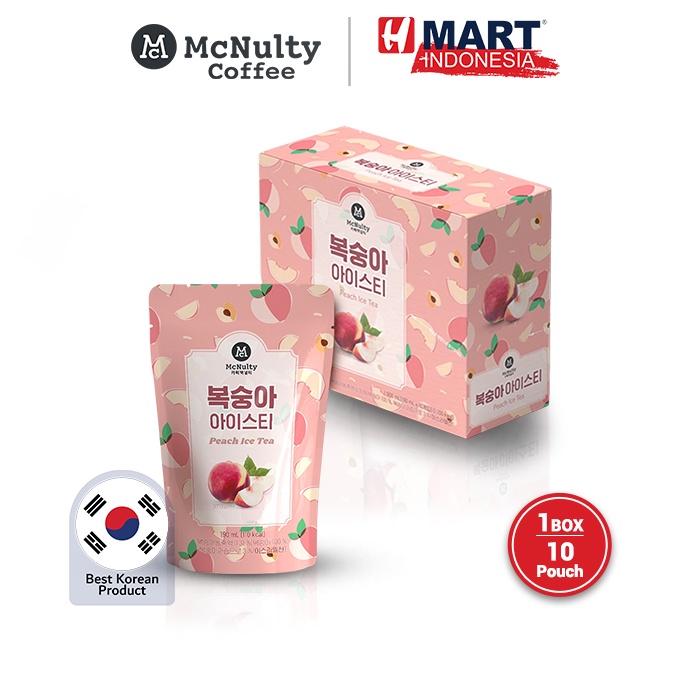 

McNulty Peach Ice Tea - Minuman Teh Rasa Buah Persik 190ml x 10 Pouch