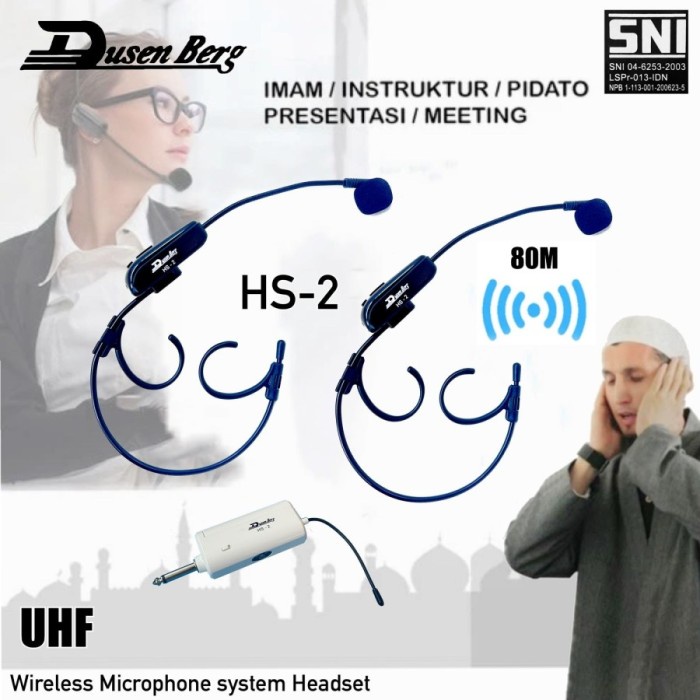 Mic imam Bando 2 Wireless DUSENBERG HS 2 , Connect Amplifier Toa