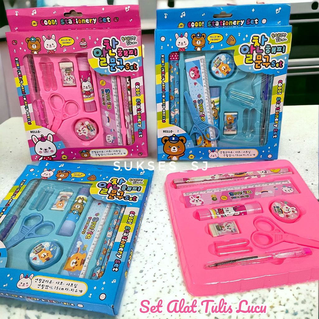 

(RB) ALAT TULIS SET 8IN1 KARAKTER STATIONERY KIDS / ALAT TULIS ANAK SET LENGKAP