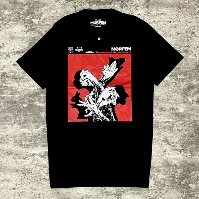 【COD】Morfem - Dramaturgi Underground Tshirt - Black | Baju Band Original Tidur pendek Fashion Hardwo