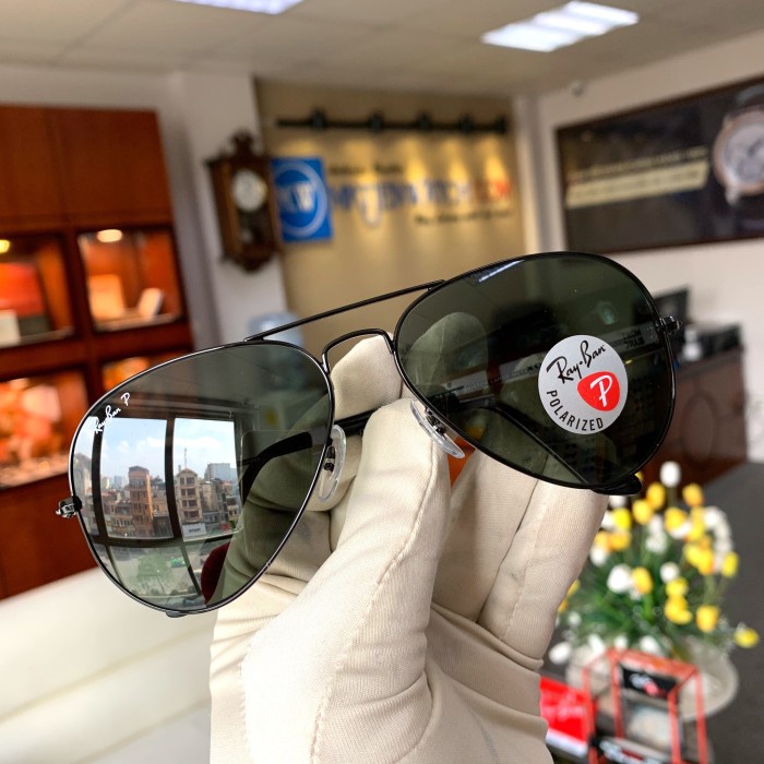 promo ✨ -Kacamata Rayban Ray-ban Aviator RB3026 Polarized Black Orinal