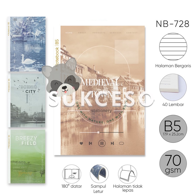 

Joyko Notebook NB-728 B5 Buku Catatan Bergaris Motif Lucu