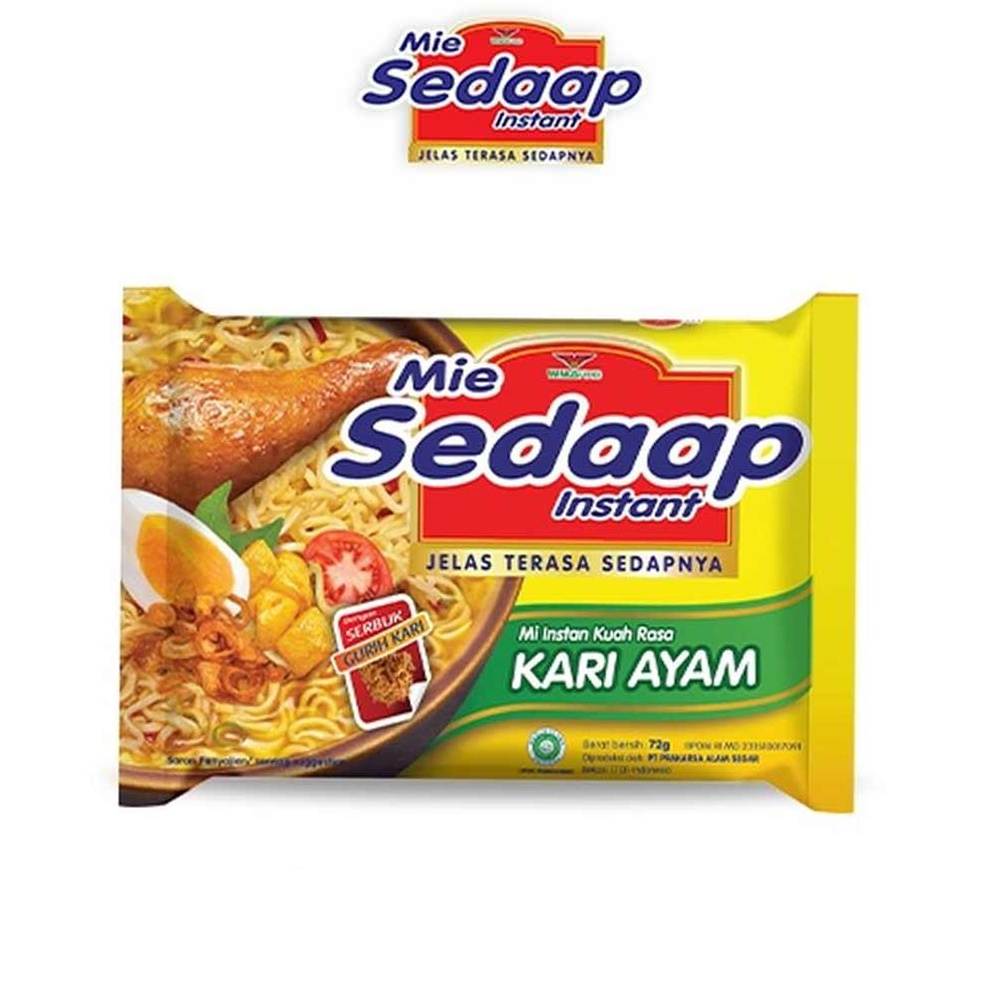 

SEDAAP Mie Instan Kari Ayam Bag 72 gr