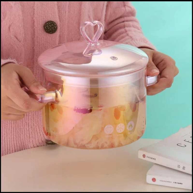 

THUS Panci Kaca Glass Cooking Pot Borosilicate Tahan Panas 15cm - TH-15