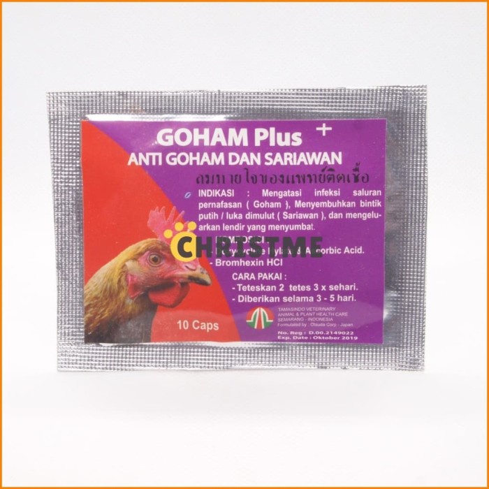 Goham Plus 10 Capsul Original  Anti Goham Dan Sariawan Ayam