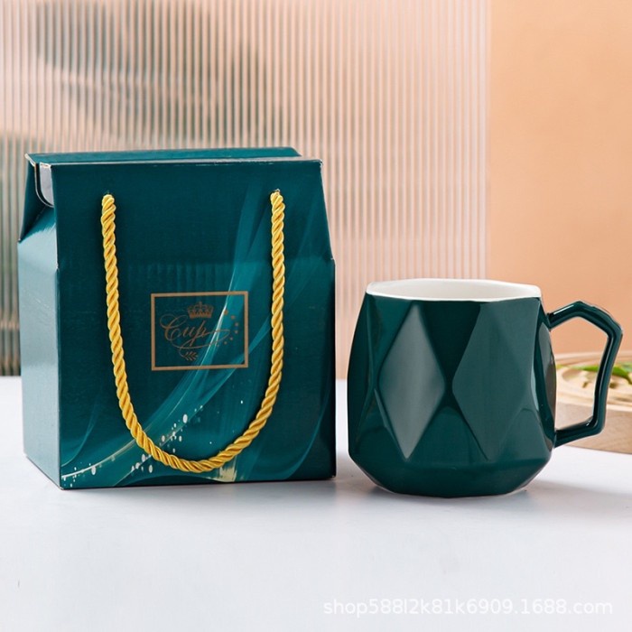 SOUVENIR GELAS MUG KERAMIK GIFT SET HAMPERS KADO PERNIKAHAN ULTA - Gelas Flamingo