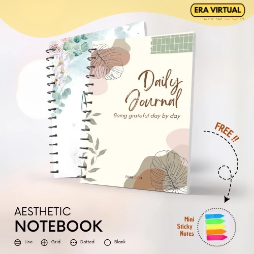 

Notebook Aesthetic A5 | Buku Catatan | Diary | Binder | BISA CUSTOM