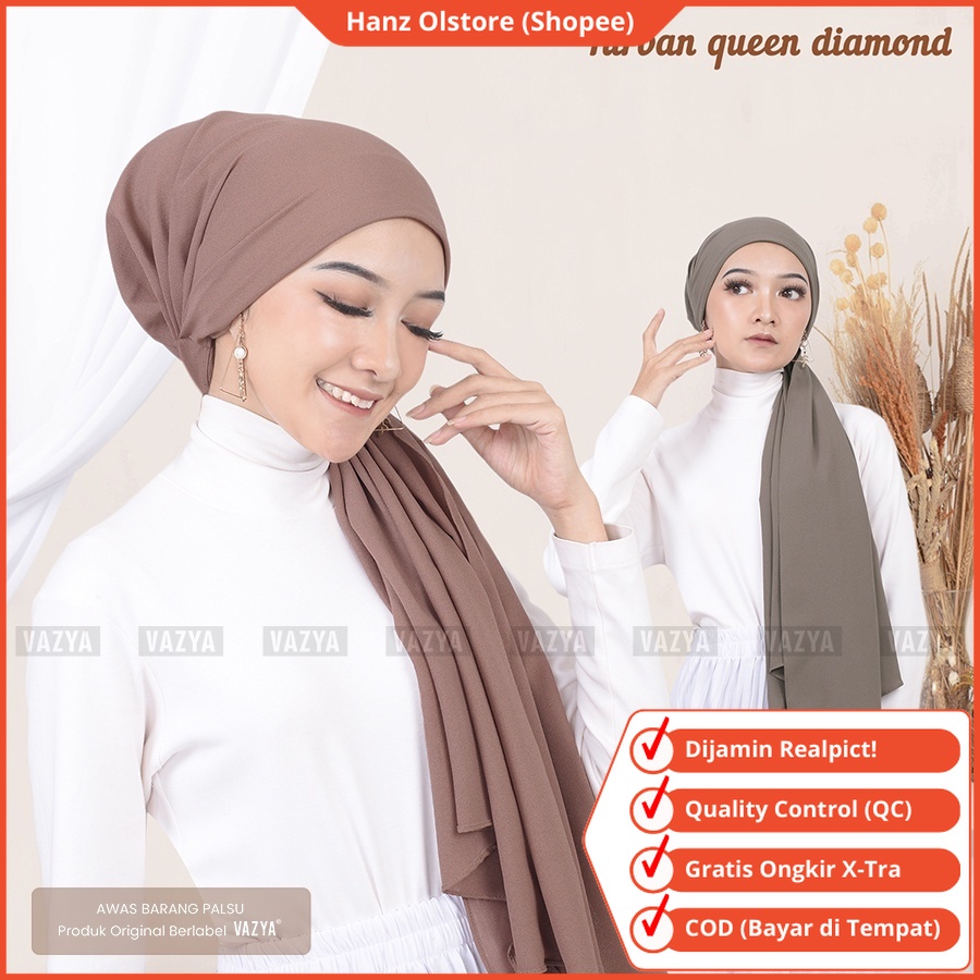 Hanz Olstore Turban Instan Dewasa Hijab Kerudung Jilbab Wanita Kekinian Perempuan Motif Terbaru 2026