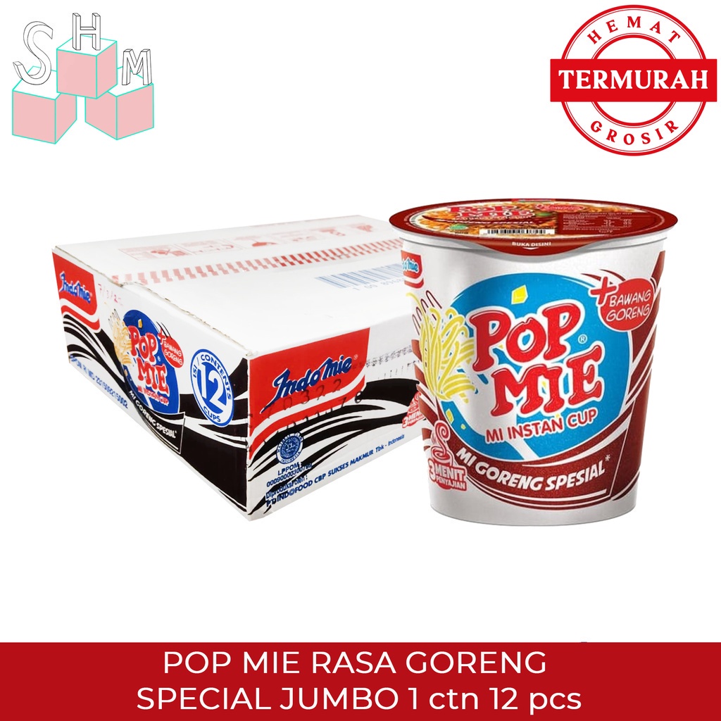 

POP MIE RASA GORENG SPECIAL JUMBO - 1 Karton 12 pcs