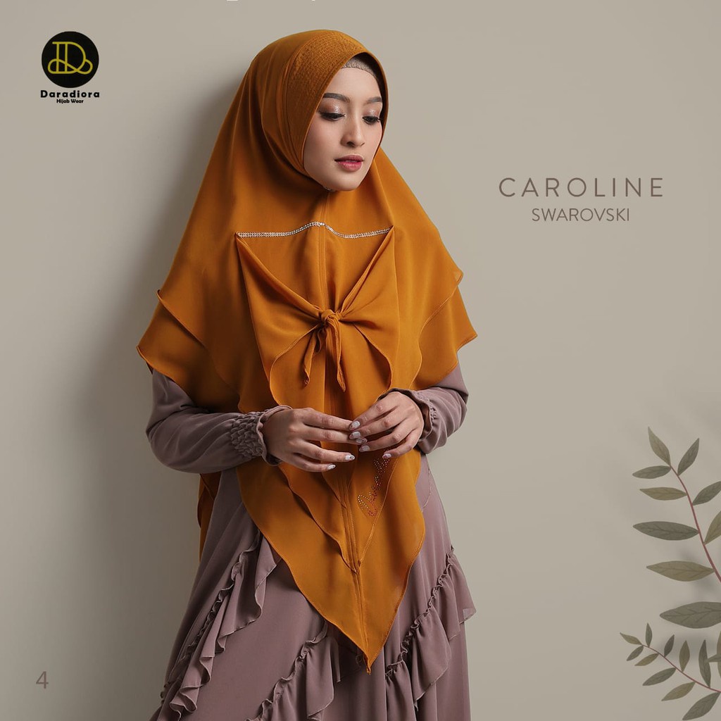 Jilbab Syari Khimar Caroline Swaroski Ori Daradiora