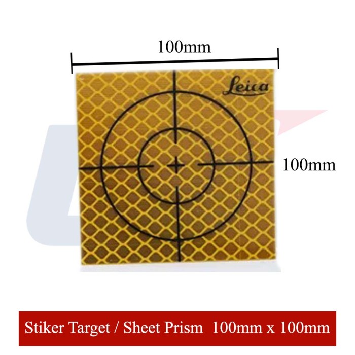 

Sticker Survey Target Replective Sheet Size 100x100mm Prisma Target - Yellow