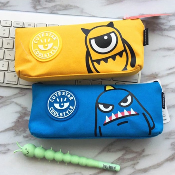 

LANGUO Monster Pencil Case / Tempat Pensil LG-10620 - Biru Muda