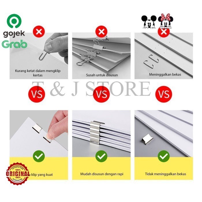 

BESALIO CLIP / MENJEPIT KERTAS DENGAN SEMPURNA TANPA RUSAK TJ - CLIP & ISI 8PCS