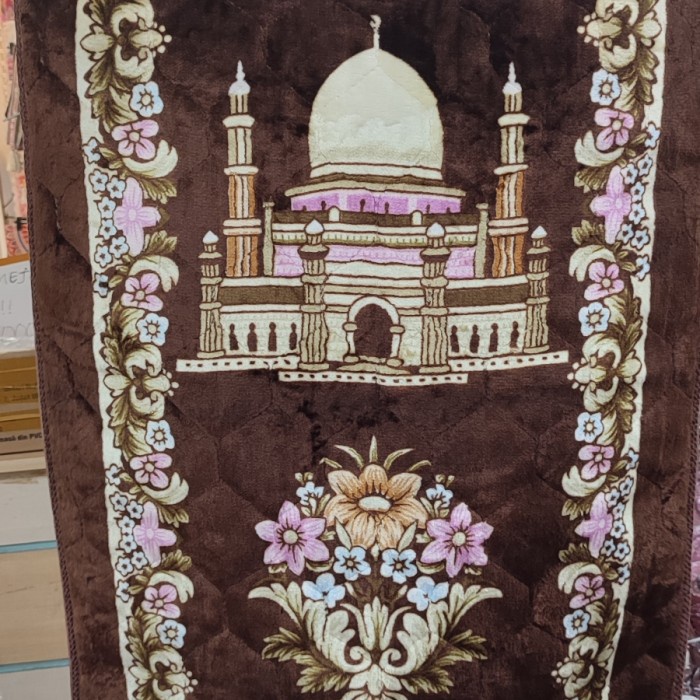 sejadah empuk tebal sajadah - Hitam