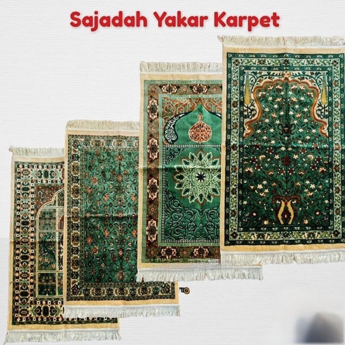 sajadah exclusive raudah karpet  yakar wangi uk 70x110 - Hitam