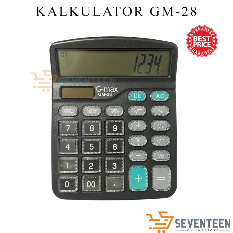 

SEVENTEEN KALKULATOR ELECTRIC GM28 KALKULATOR SEKOLAH KANTOR KALKULATOR MULTIFUNGSI G-MAX KALKULATOR HITUNG CITIZEN OFFICE CALCULATOR