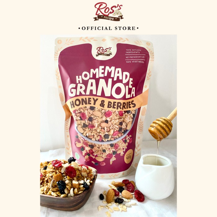 

✨PROMO✨ -Granola Homemade Honey Berries 400gr