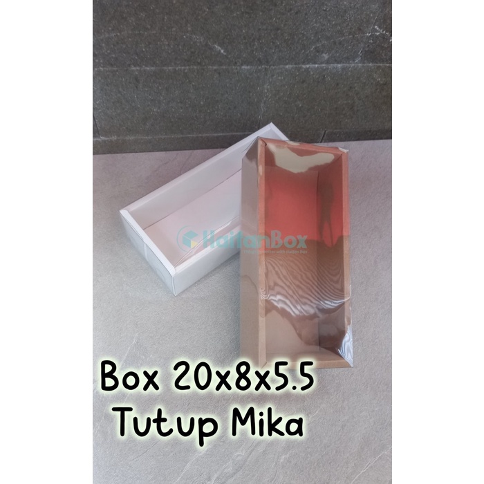 

Box Tutup Mika Kemasan Frosted Box Ivory Craft