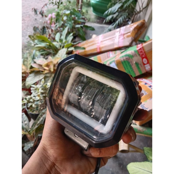 BISA COD Lampu LED STROBOO DAYMAKER deymaker 3 MATA lampu kota biru super terang motor variasi RX ki