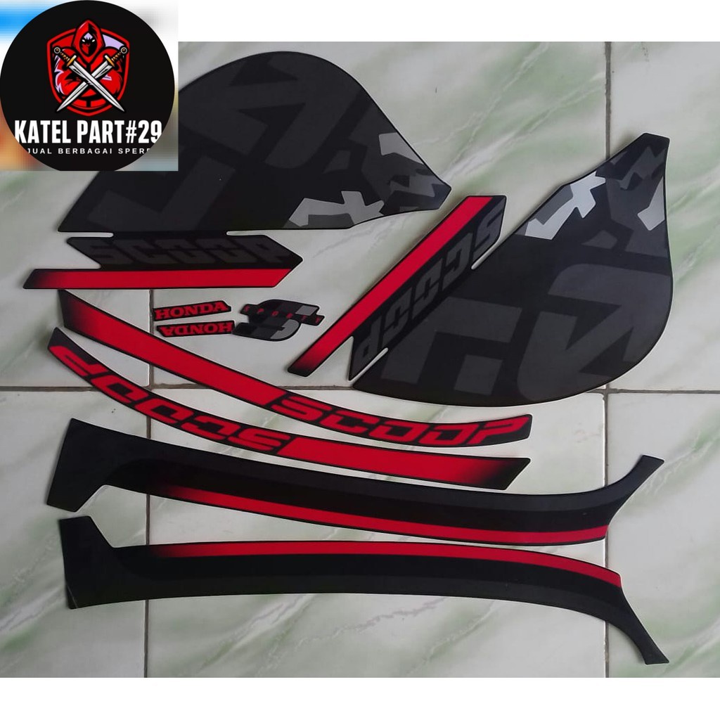 stiker striping honda scoopy sporty 2021