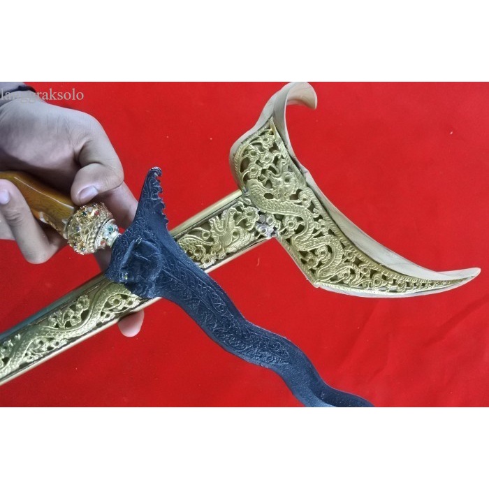 

keris langitan dapur gajah kinatah ladrangblok KP - bilah saja antik