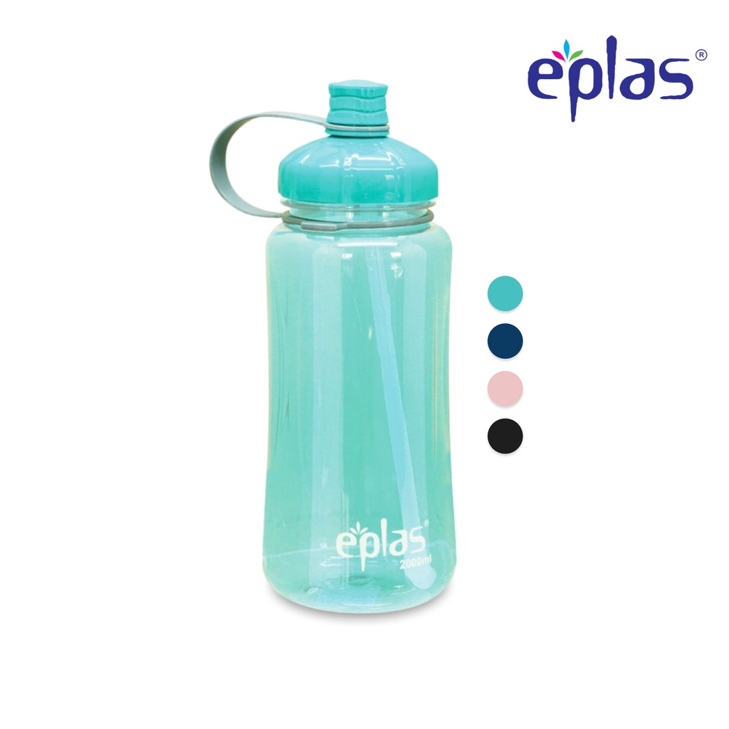 EPLAS Botol Minum High Quality Big Water Bottle With Handle (2000ML) BPA Free EGX-2000