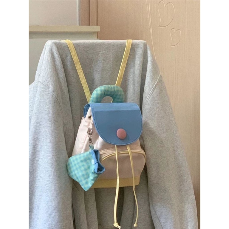 Button small shoulder bag