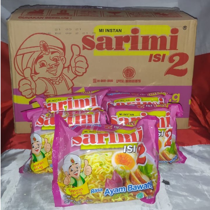 

Sarimi Isi 2 AYAM BAWANG 1 Dus isi 24 I MIE INSTAN PER DUS