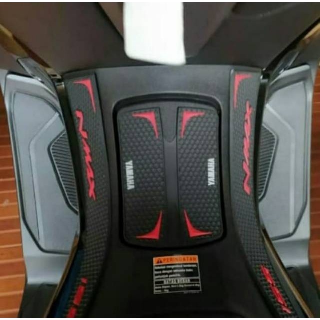 [D86] Stiker Karet Tankpad Deckpad New Nmax 2020 2021 Model Full Premium - V1 Merah